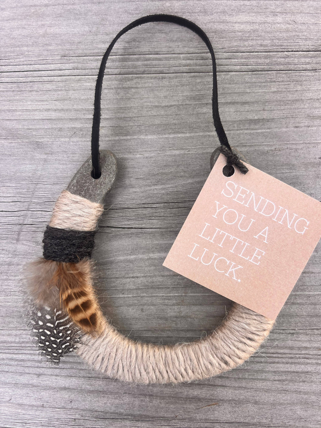 Up-cycled LUCKY horseshoes