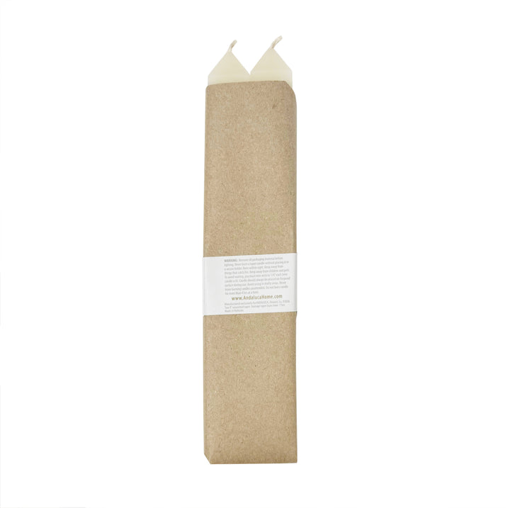Ivory Square Taper Candles (Set of 2)