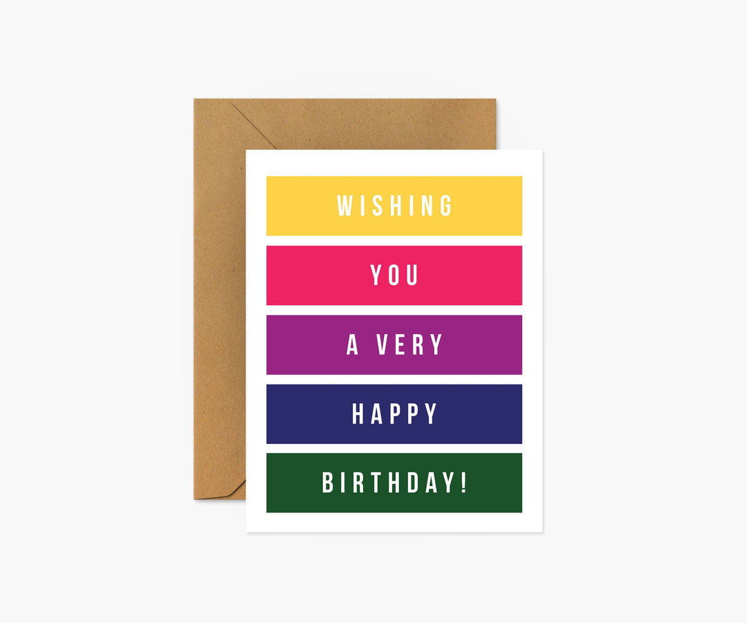 Wishing You A Very Happy Birthday - Birthday Card