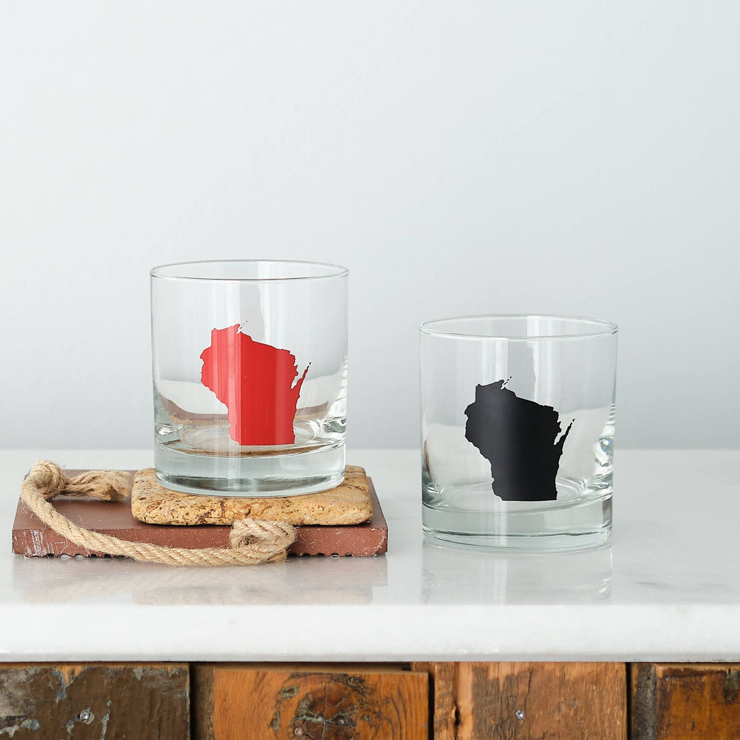 State Rocks Glasses: Idaho-Red