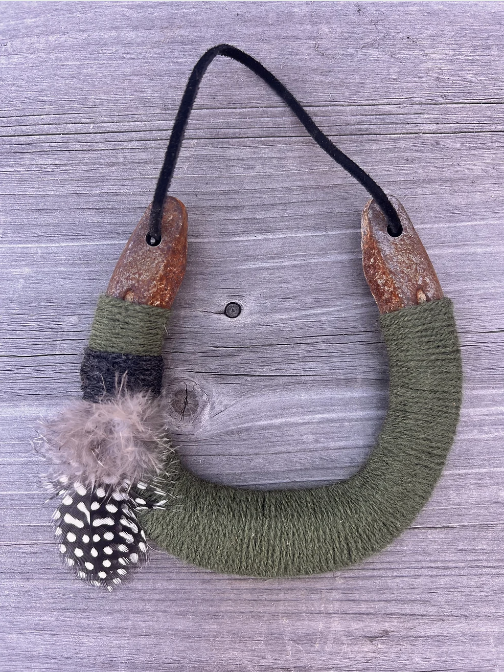 Up-cycled LUCKY horseshoes