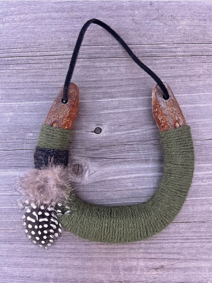 Up-cycled LUCKY horseshoes