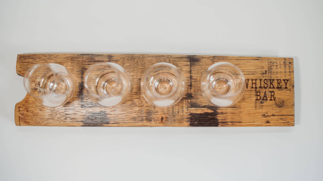 Glencairn Whiskey Stave Tasting Flight - End Engraved: Blank