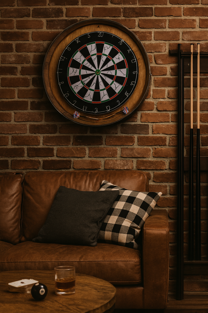 Wine Barrel Head Dartboard