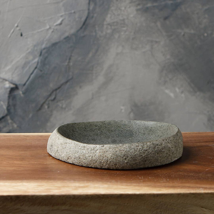 River Stone Dish: Medium 8-10"W