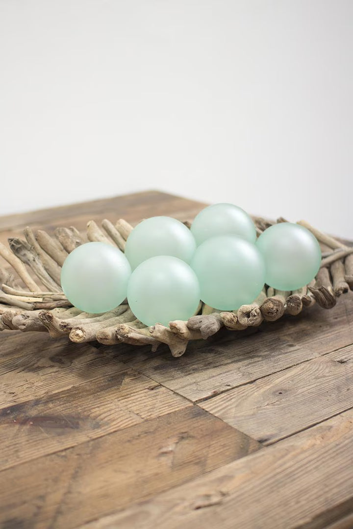 Recycled Frosted Glass Ball
