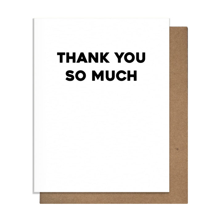 Thank You So - Thank You Card