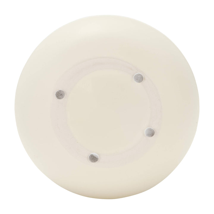 Decorative Vase - Ivory Ceramic Stacked Spheres, 10 in.