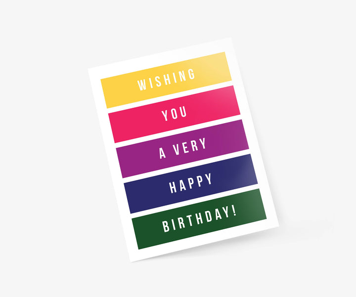 Wishing You A Very Happy Birthday - Birthday Card