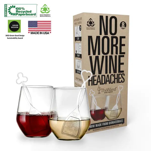Wine Purifier, Wine Wand Singles, Eco-White