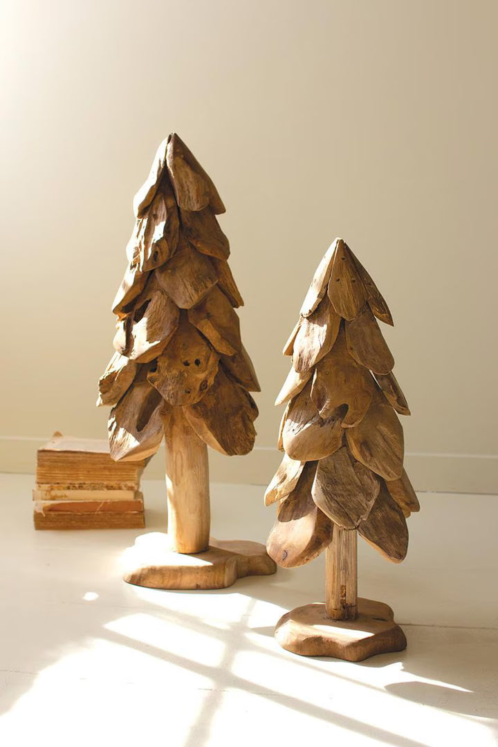 Rustic Teak Christmas Tree / Small