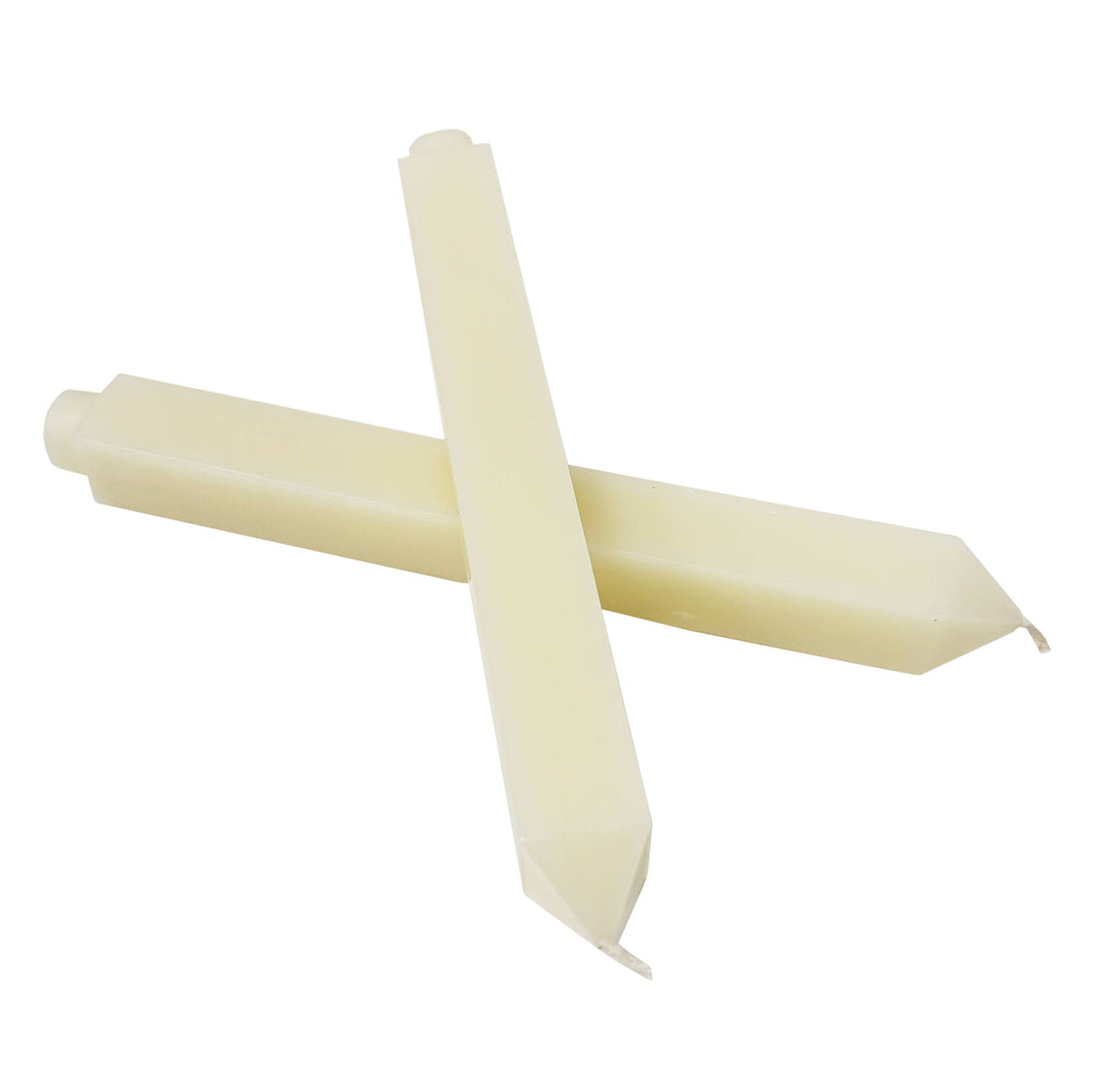 Ivory Square Taper Candles (Set of 2)