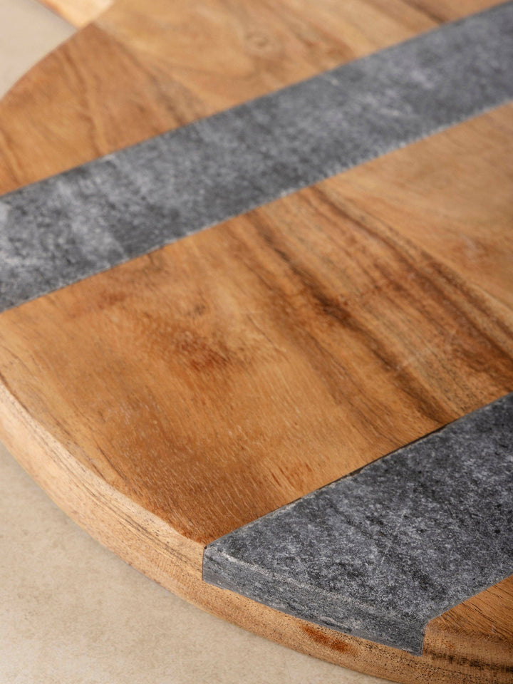 Mandawa Cutting Board: Gray / 19"