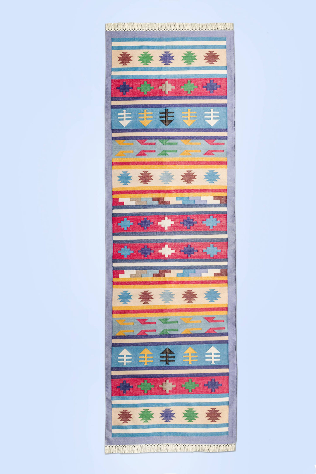 Kina Flat Weave Runner Rug - 2.5' W x 9' L