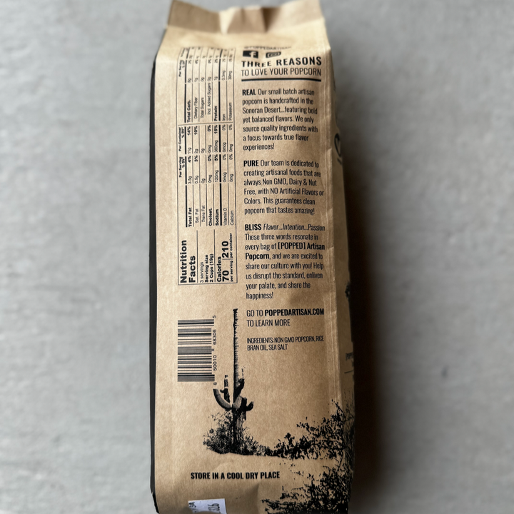 Naked w/ Sea Salt Artisan Popcorn