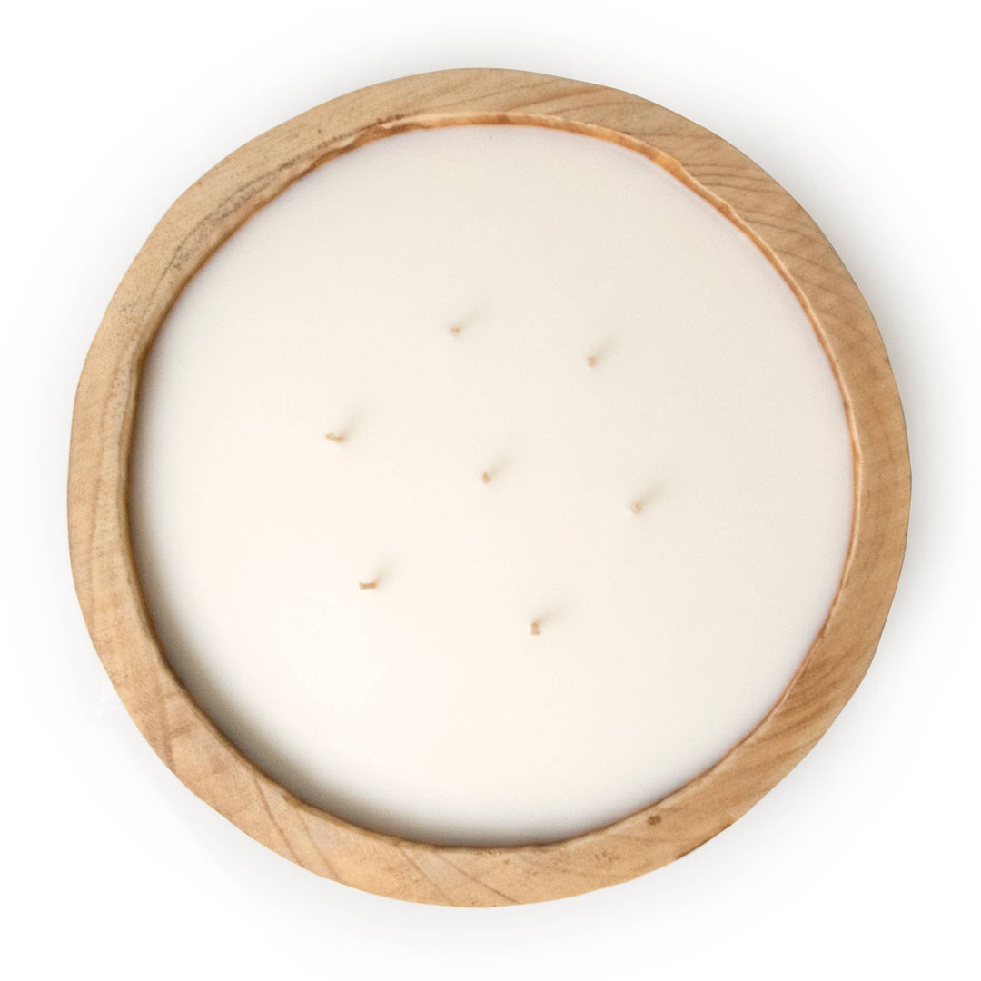 Paulownia Circular Wood Candle 13.5"