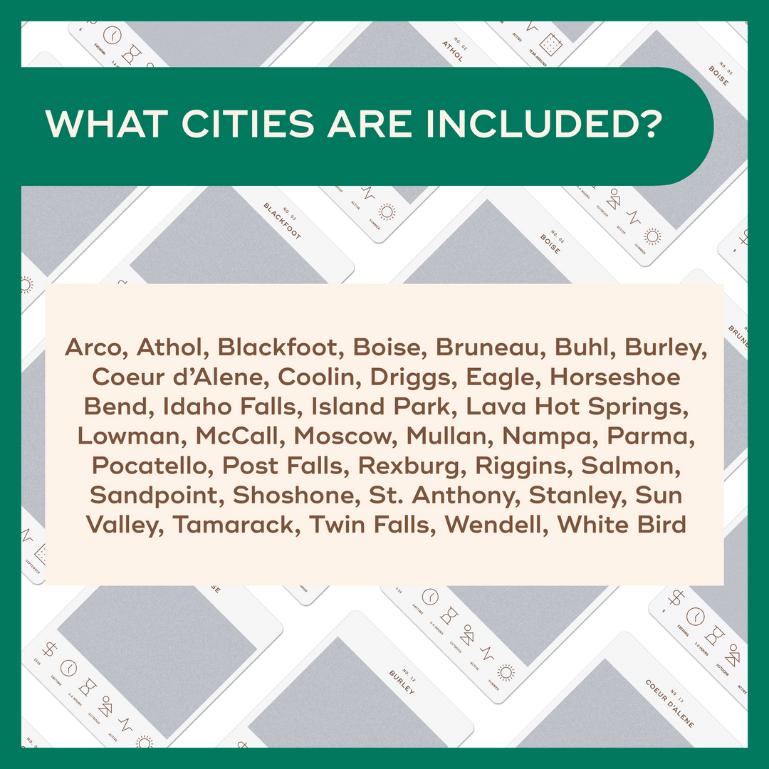 Idaho Adventure Bucket List