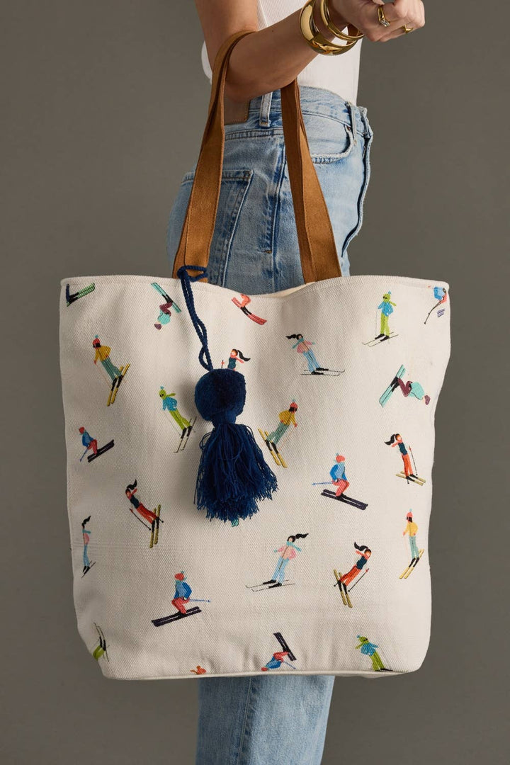 Skiing People Tote