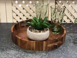 17" Round Serving Tray