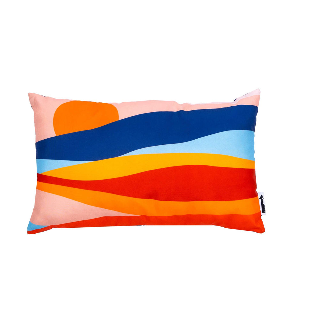 Desert Sunset Outdoor double-sided Bolster Pillow 11.8x19.7