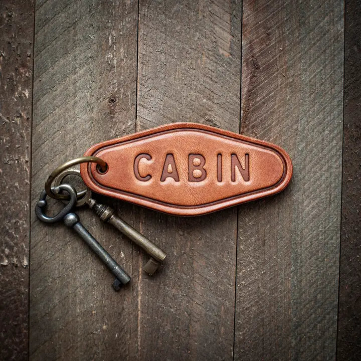 Cabin Leather Keychain