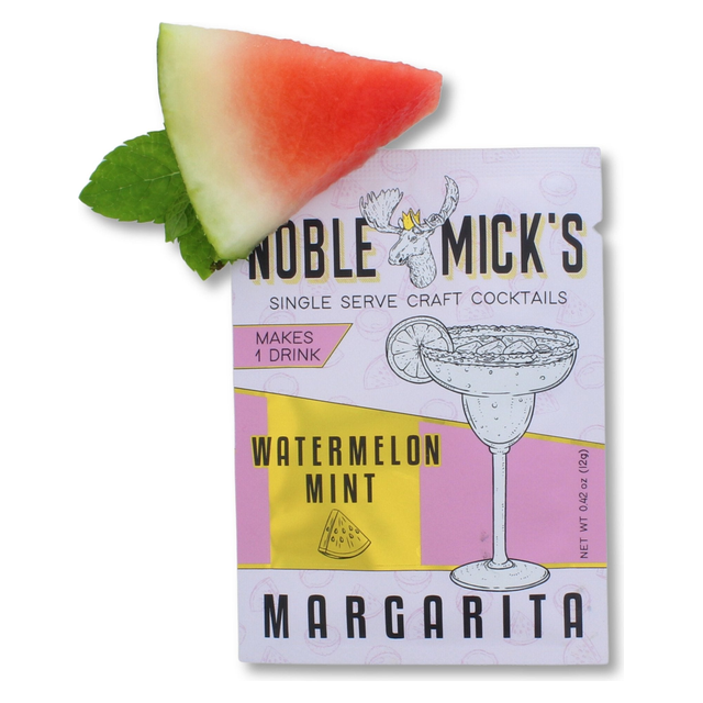 Noble Mick's Watermelon Mint Margarita single-serve craft cocktail mix