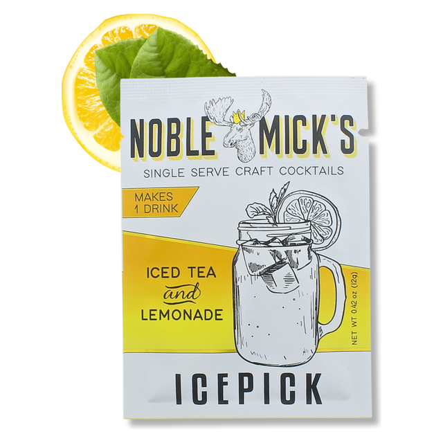 Noble Mick's Icepick iced tea and lemonade single-serve craft cocktail mix
