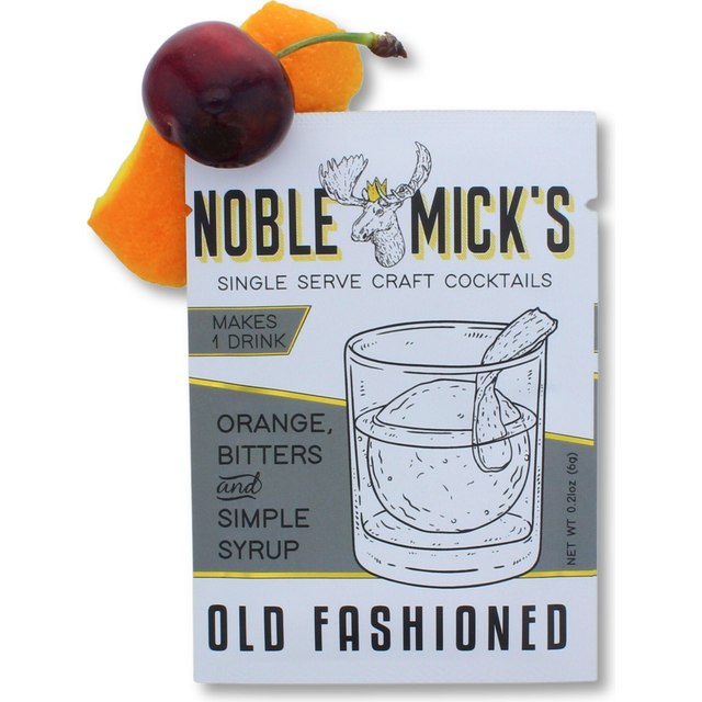 Noble Mick's Old Fashioned single-serve craft cocktail mix