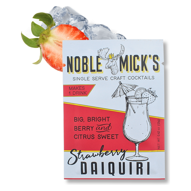Noble Mick's Strawberry Daiquiri single-serve craft cocktail mix