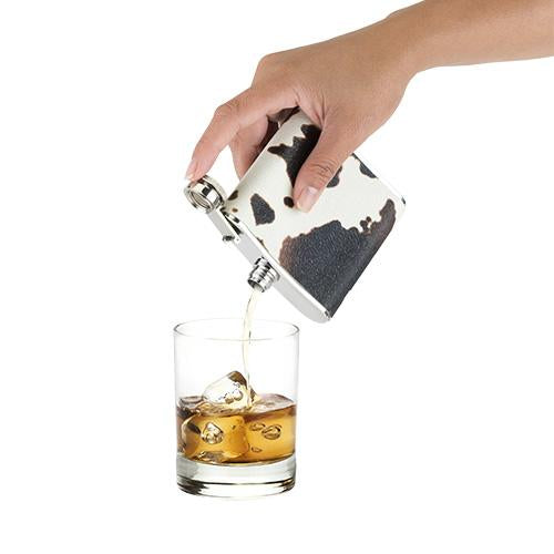 Cowhide flask