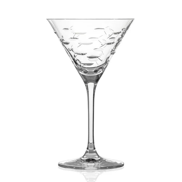 School of Fish Martini Cocktail Glass 10oz