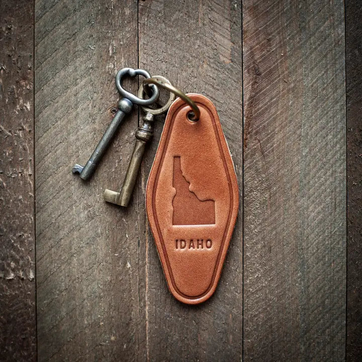 Idaho Leather Keychain